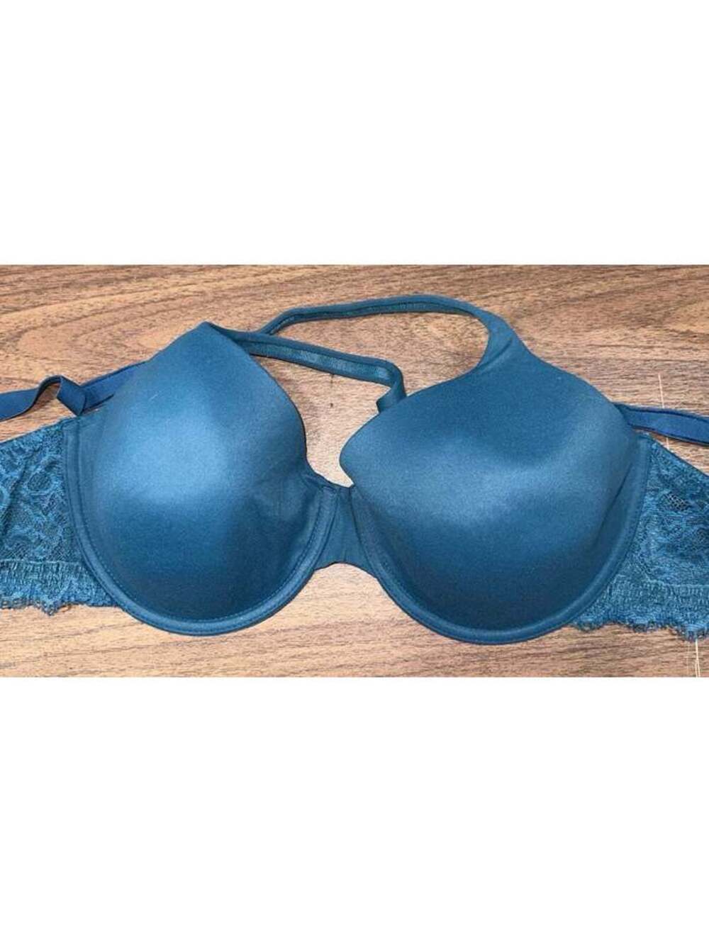 Soma embraceable enchanting lace Blue Demi bra size 36 D
